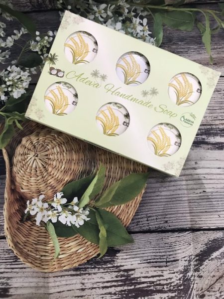 Xà bông Cám gạo Adeva – Rice milk handmade soap