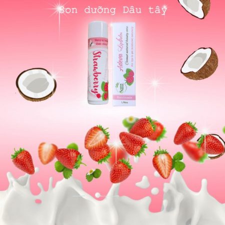 Son dưỡng Handmade dâu tây – ADEVA lipbalm
